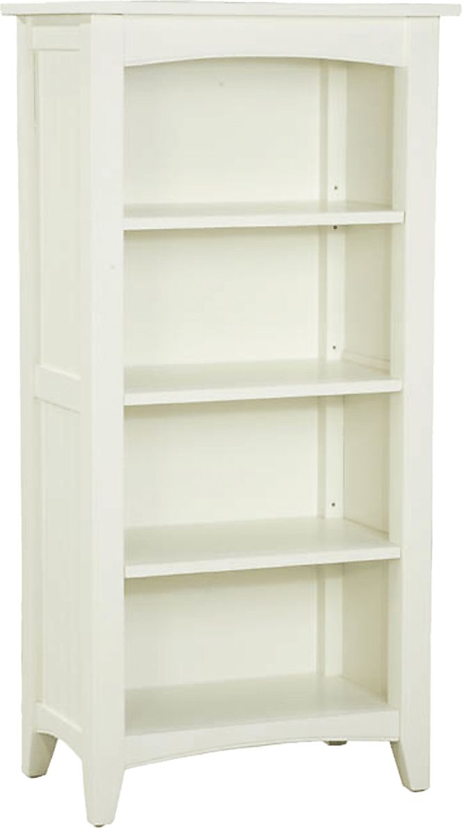 Shinob Ivory 3-Shelf Bookcase