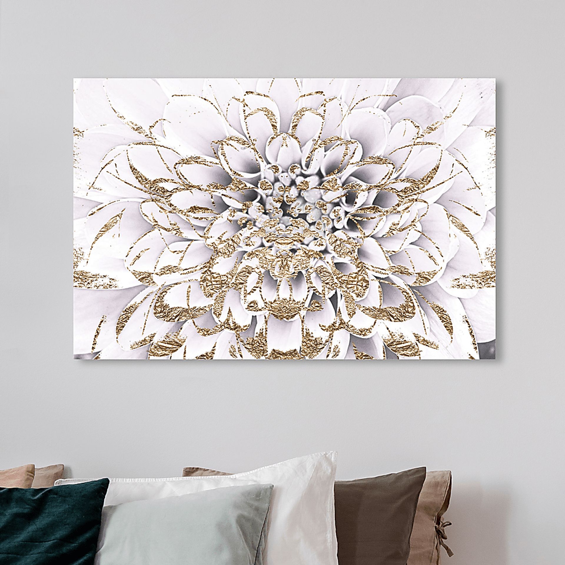 Shiny Flower White Artwork - Image 3