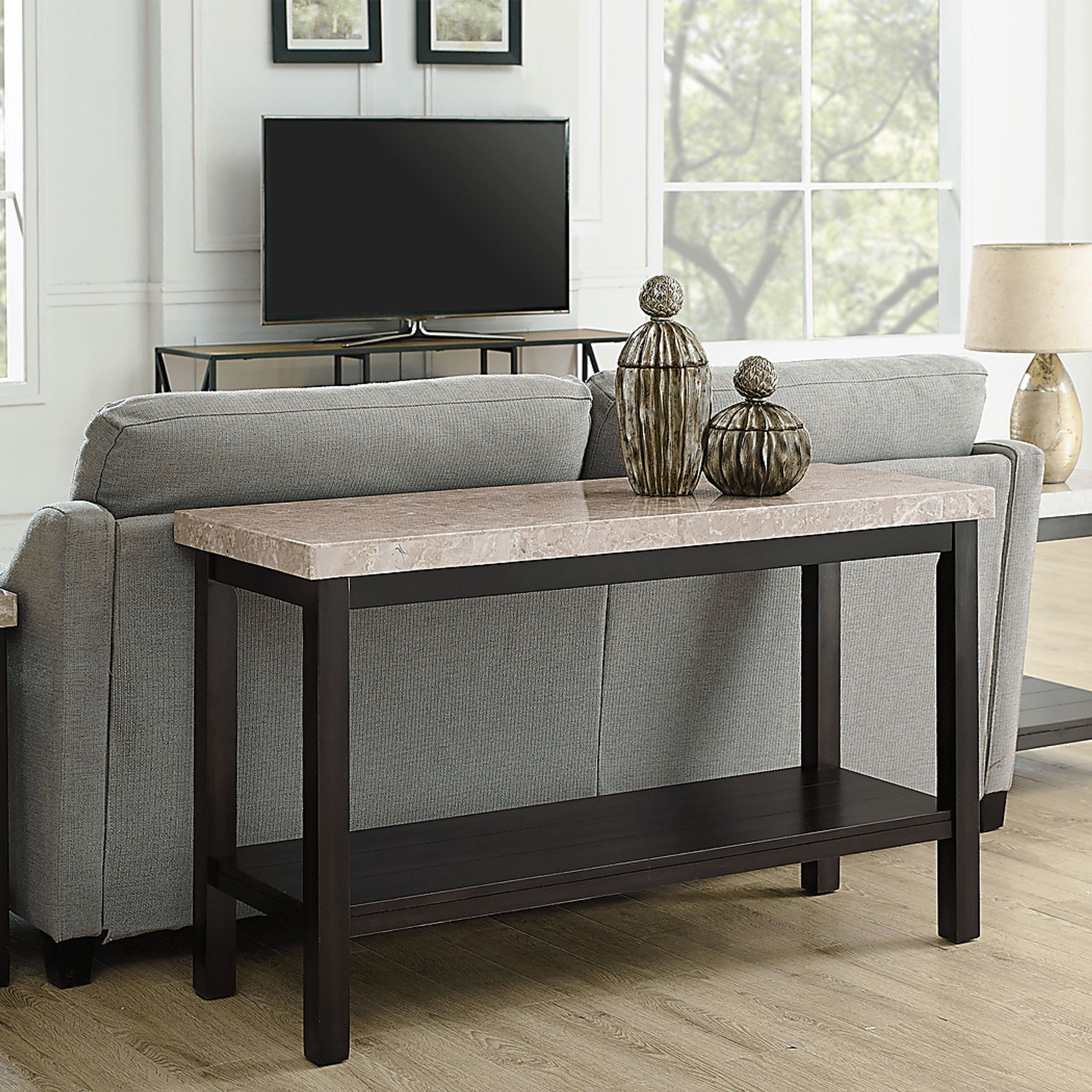 Shipjack Espresso Sofa Table - Image 2