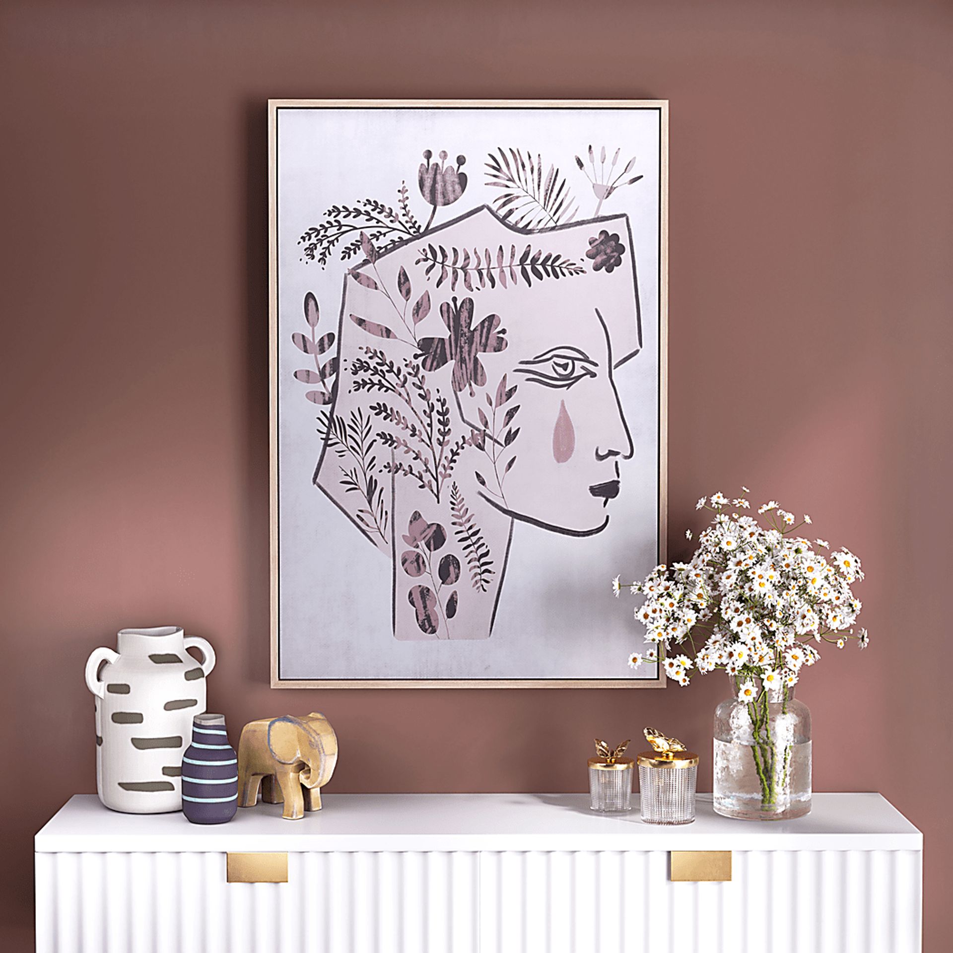 Shirah White Wall Art - Image 6
