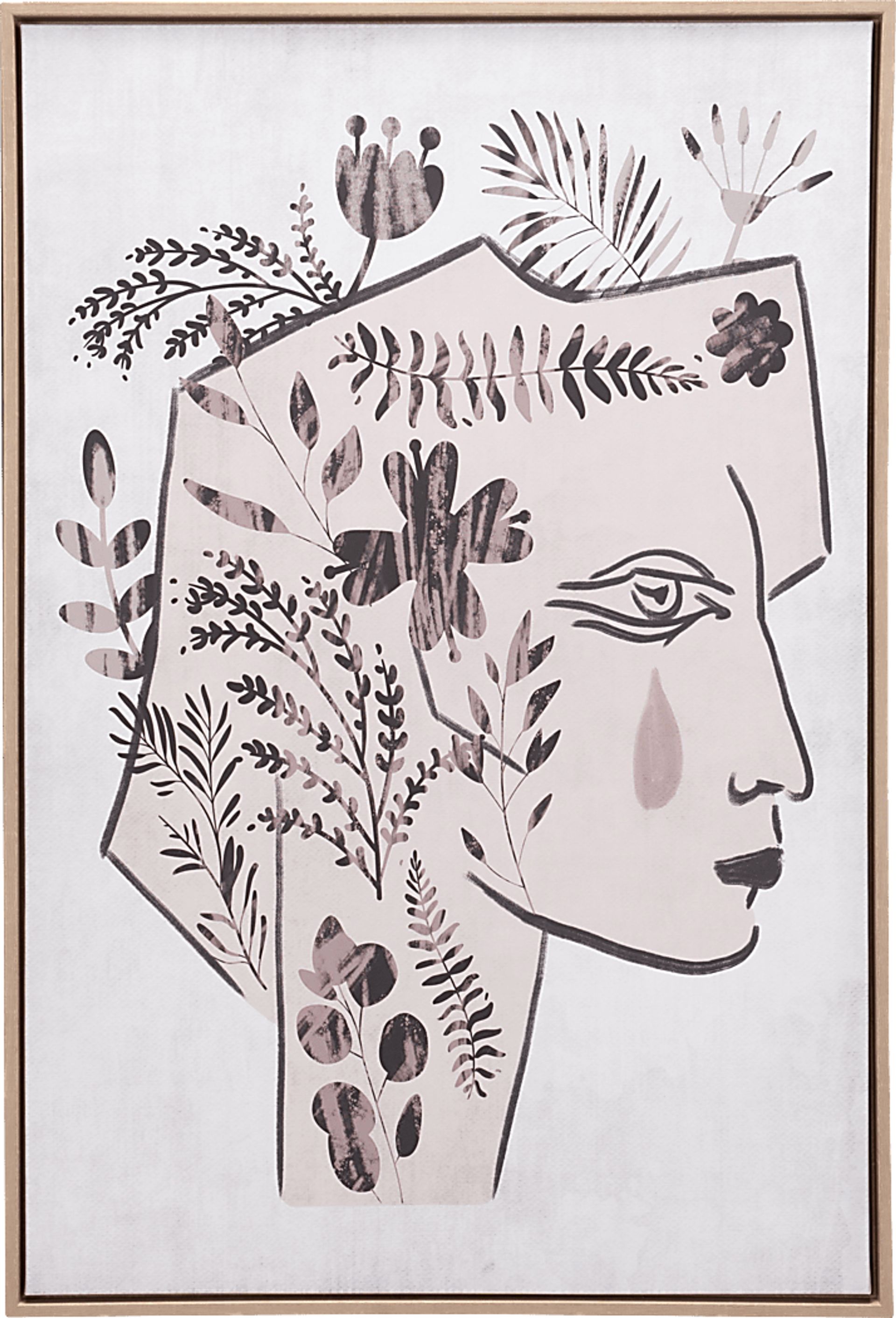 Shirah White Wall Art - Image 1