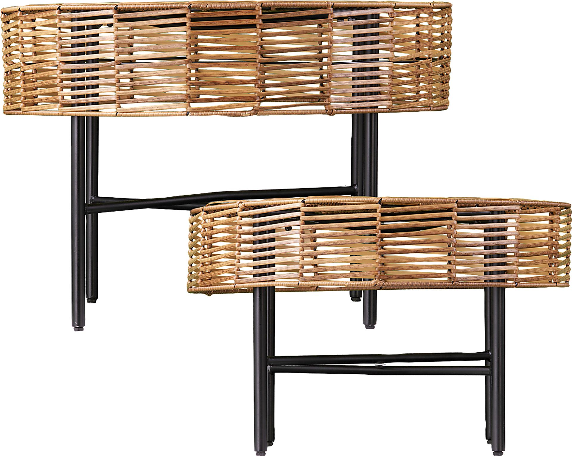 Shirene Natural Outdoor Nesting Tables, Set of 2 - Image 5