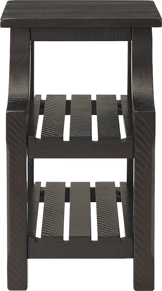 Shireton Brown Chairside Table - Thumbnail - Image 2