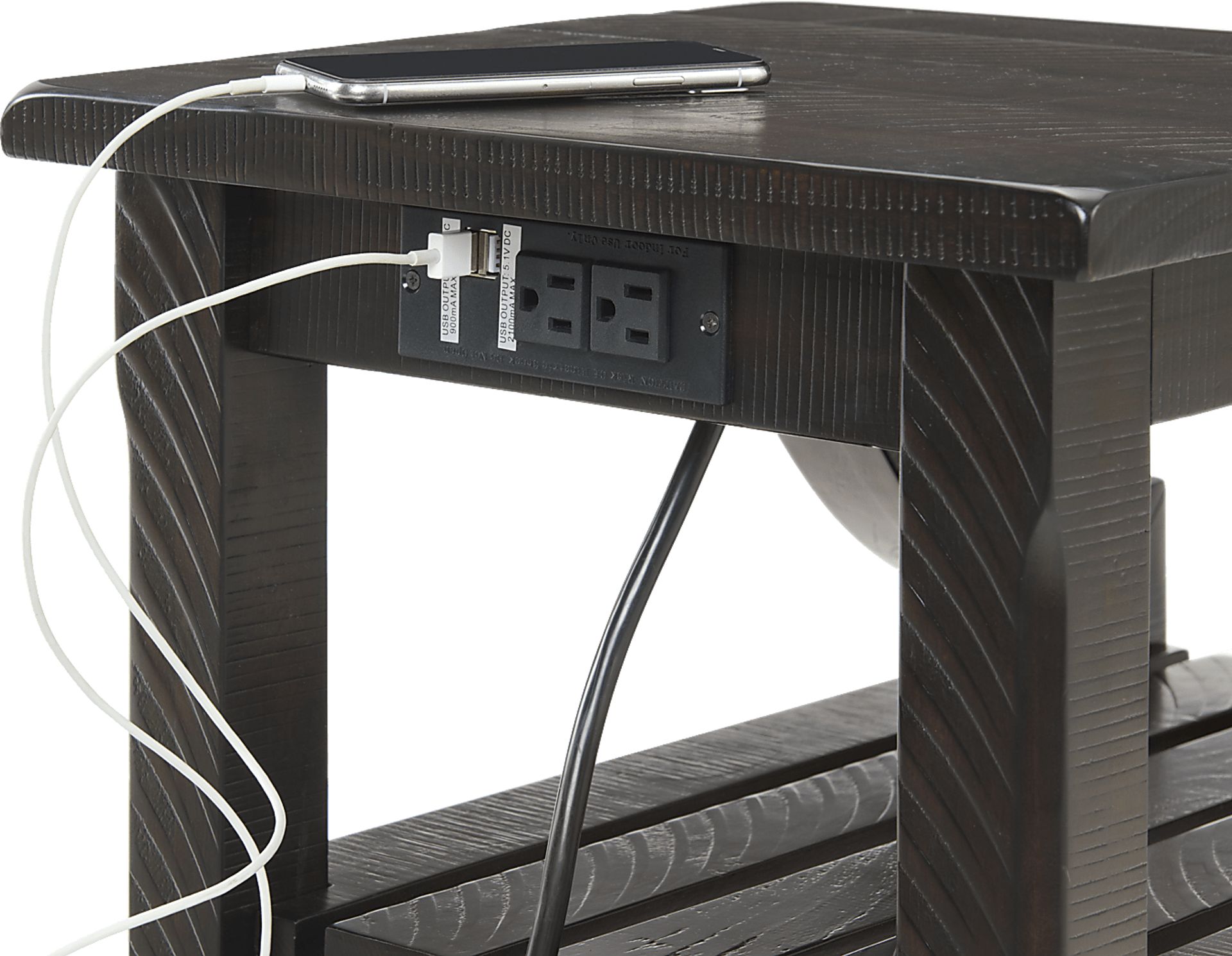 Shireton Brown Chairside Table - Image 3