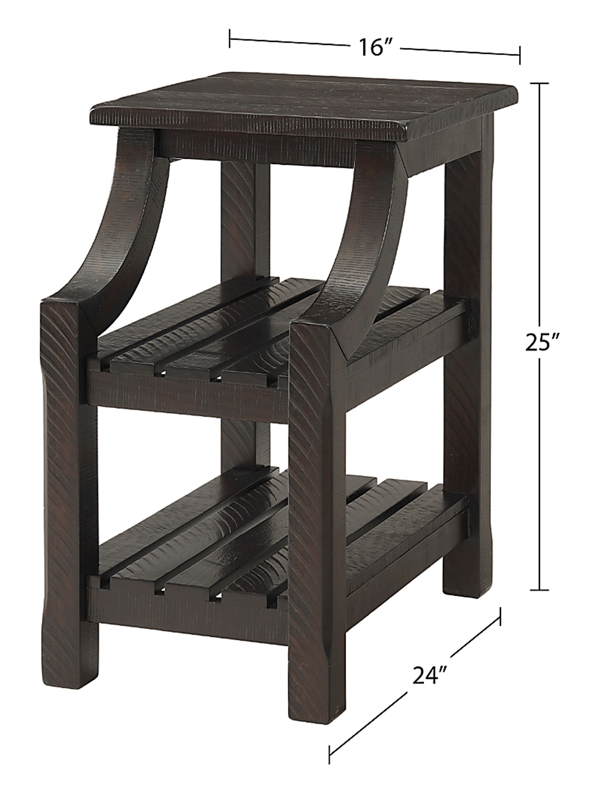 Shireton Brown Chairside Table - Image 6