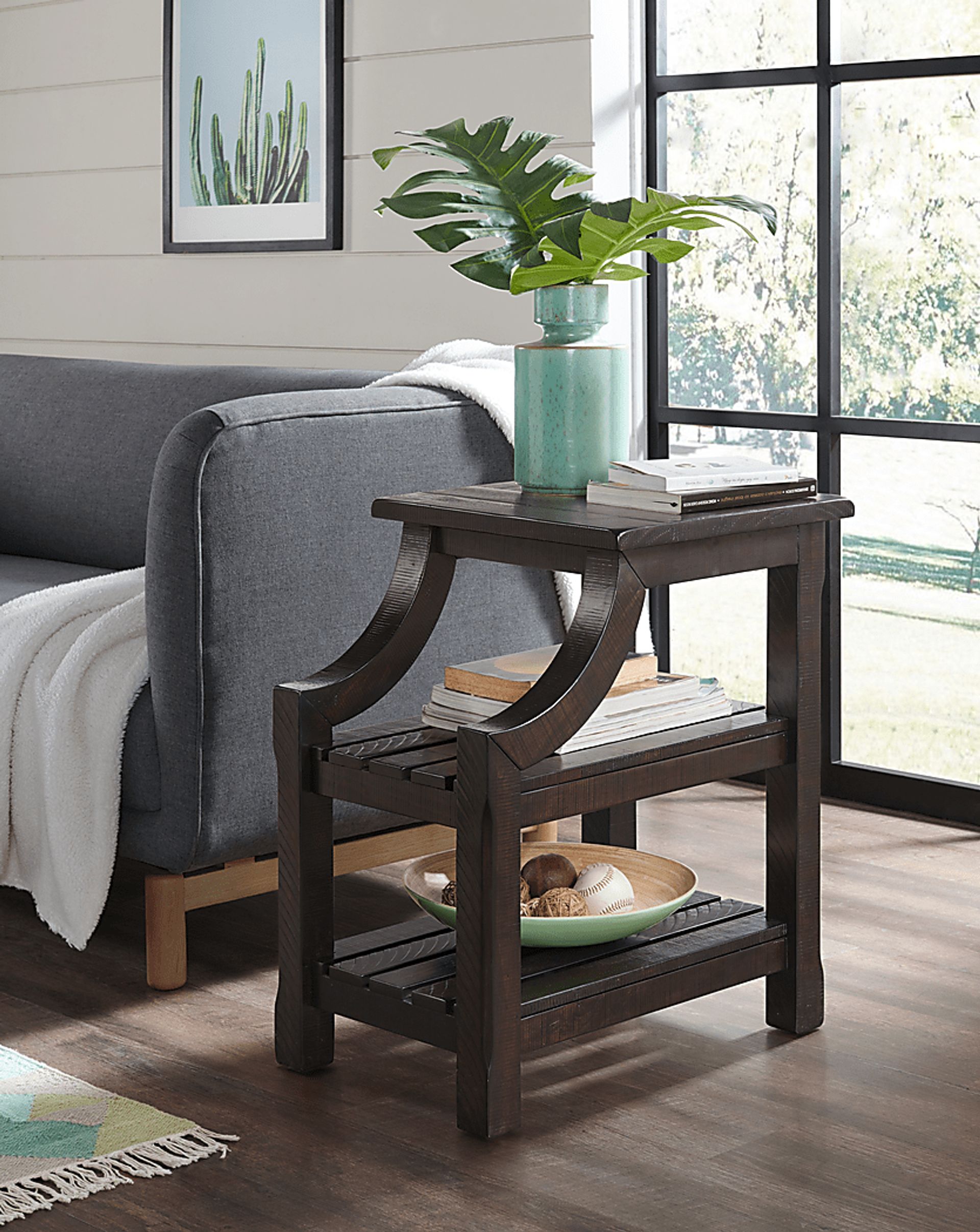 Shireton Brown Chairside Table - Image 7