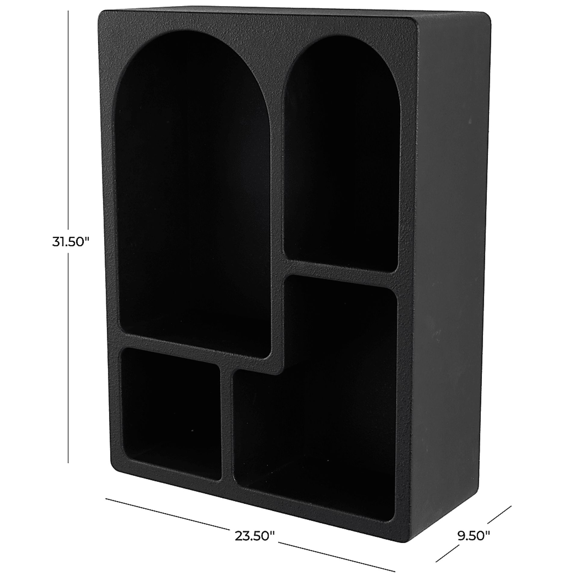 Shiri Black Wall Shelf - Image 8