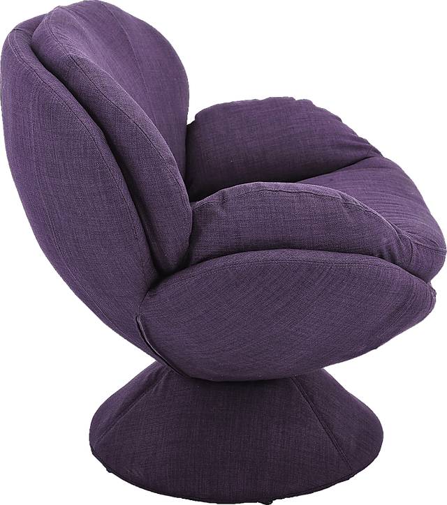 Shobu Purple Accent Chair - Thumbnail - Image 3