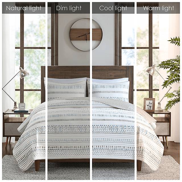 Shofner Taupe 3 Pc Full/Queen Quilt Set - Thumbnail - Image 11