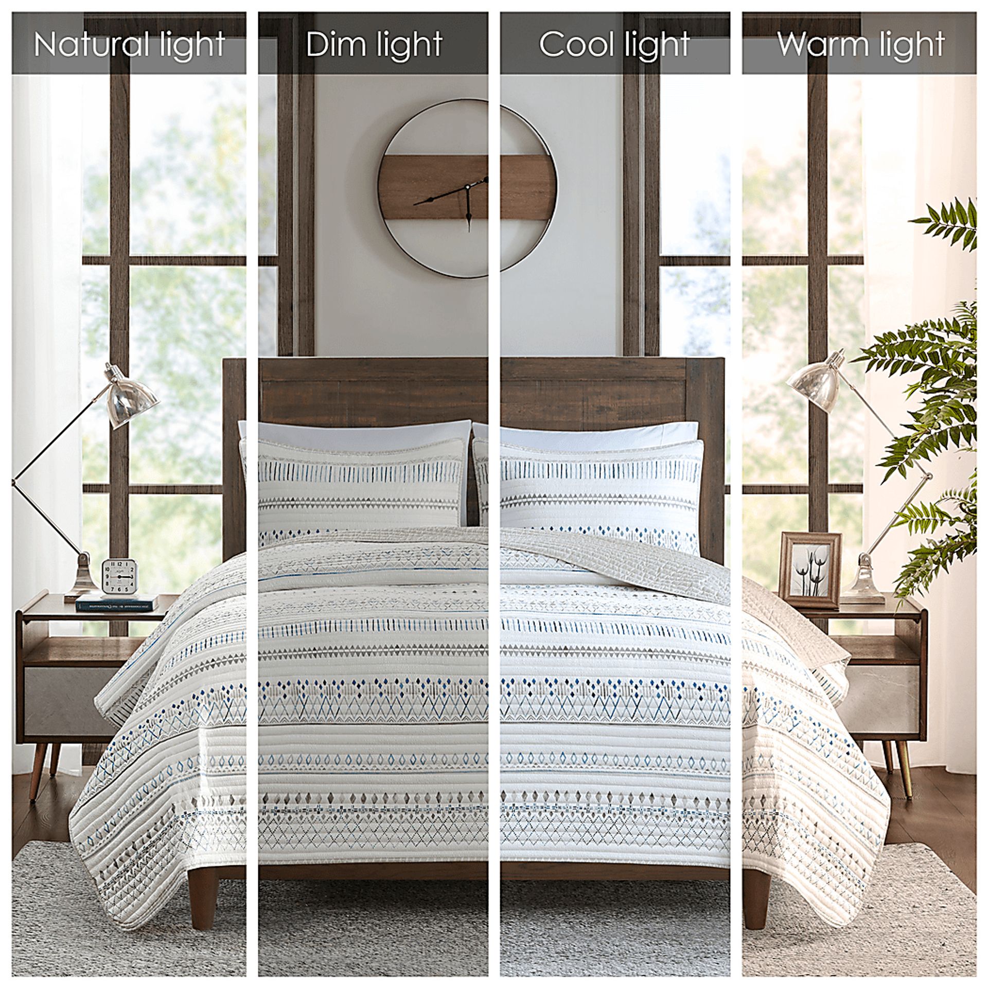 Shofner Taupe 3 Pc Full/Queen Quilt Set - Image 11