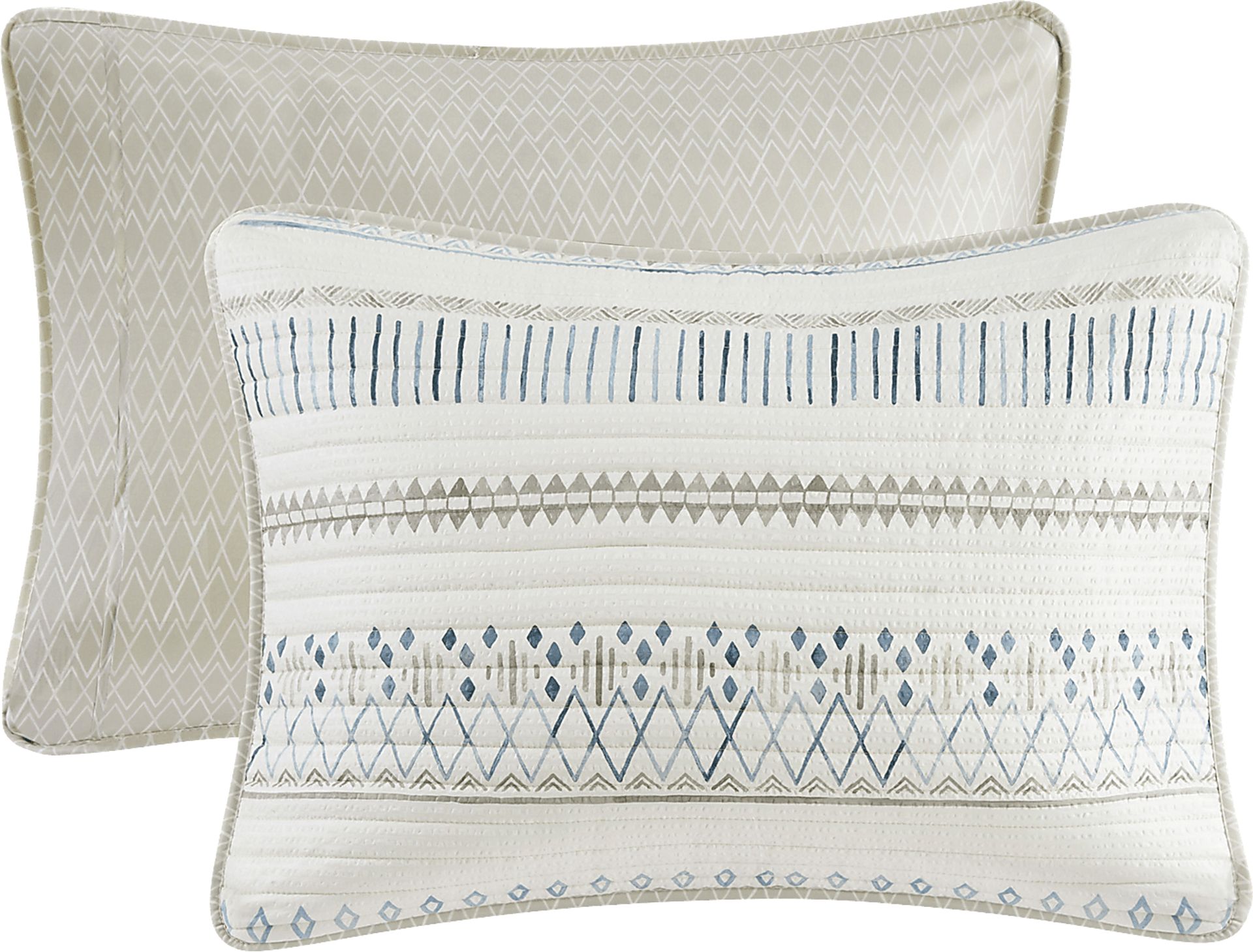 Shofner Taupe 3 Pc Full/Queen Quilt Set - Image 5