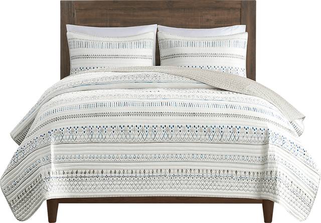 Shofner Taupe 3 Pc Full/Queen Quilt Set - Thumbnail - Image 6