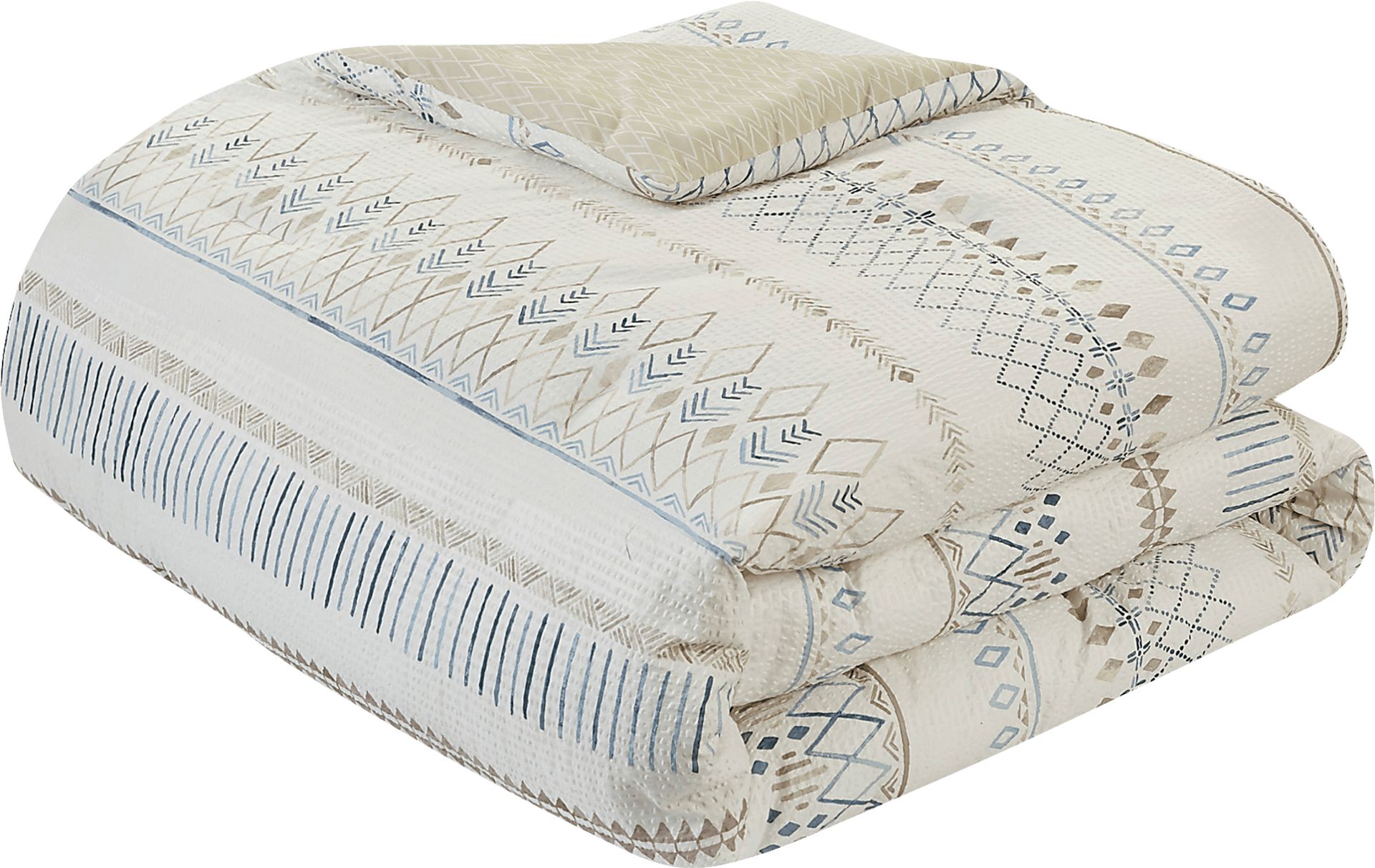 Shofner Taupe 5 Pc Full/Queen Comforter Set - Image 9