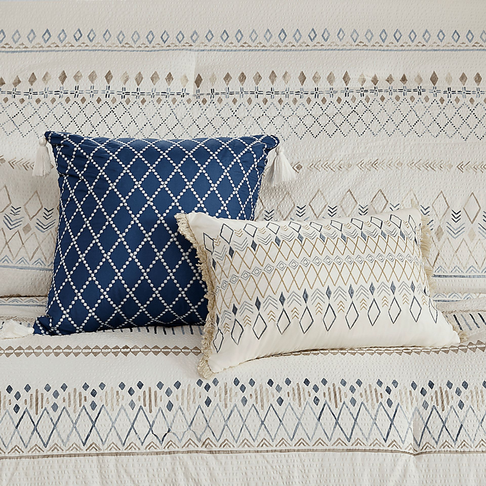 Shofner Taupe 5 Pc Full/Queen Comforter Set - Image 11
