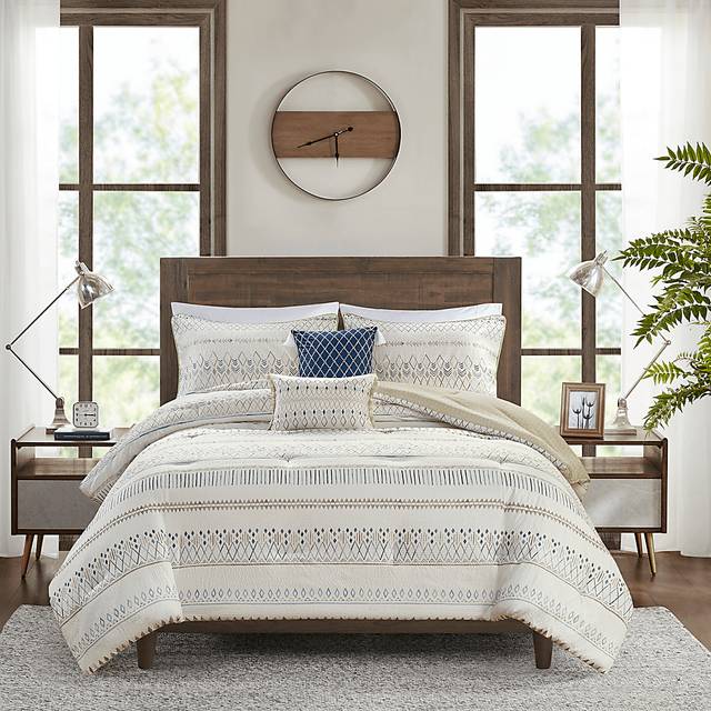 Shofner Taupe 5 Pc Full/Queen Comforter Set - Thumbnail - Image 2