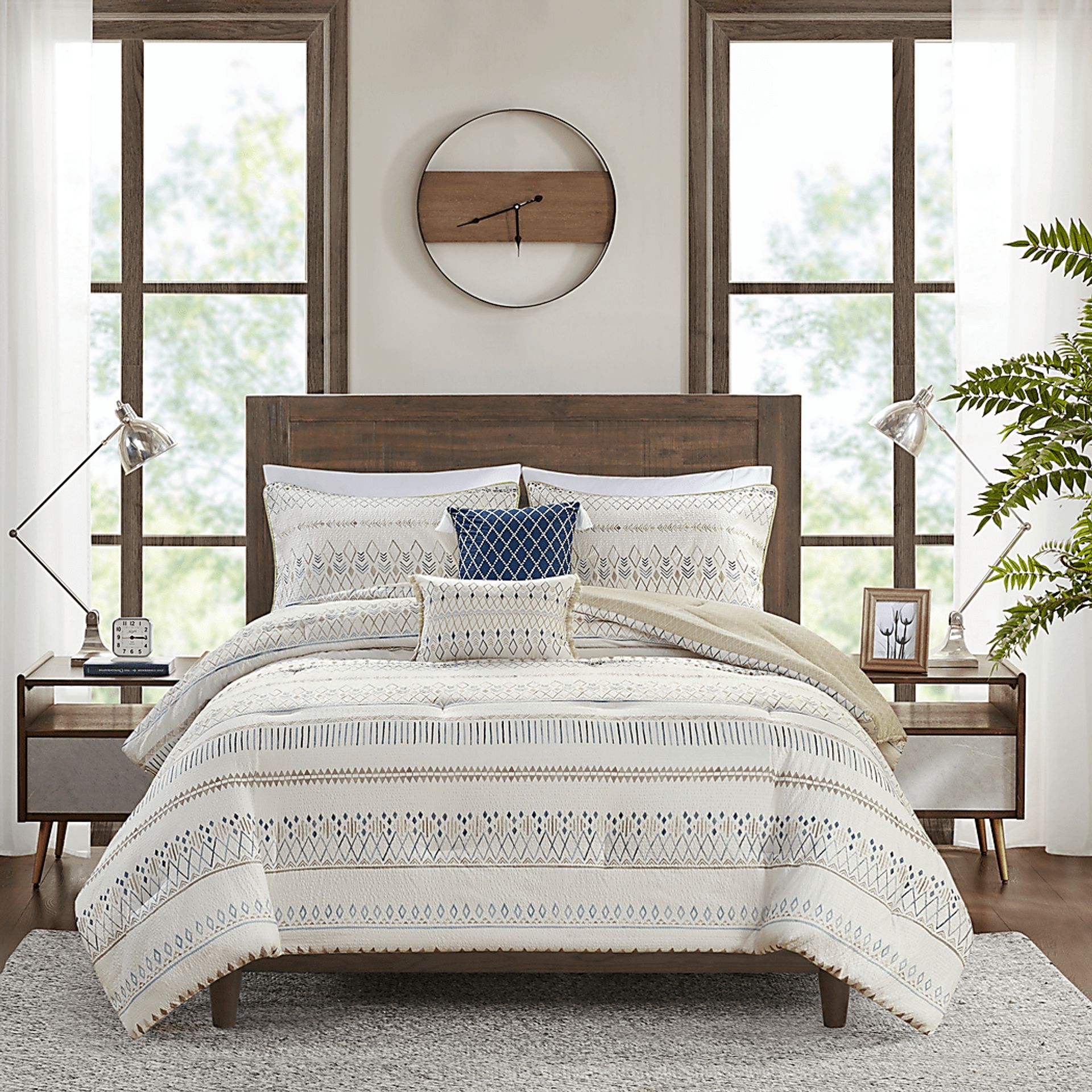 Shofner Taupe 5 Pc King/California King Comforter Set - Image 2