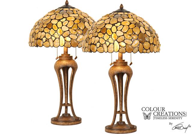 Shoreline Tiffany Style Lamp - Set of 2 - Thumbnail - Image 1