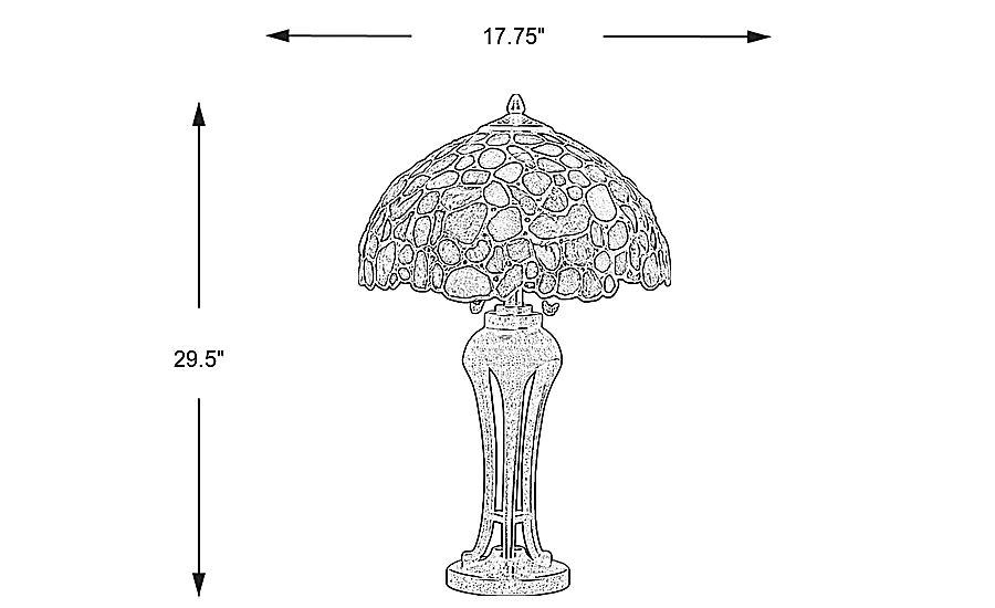 Rooms to go tiffany best sale style lamps