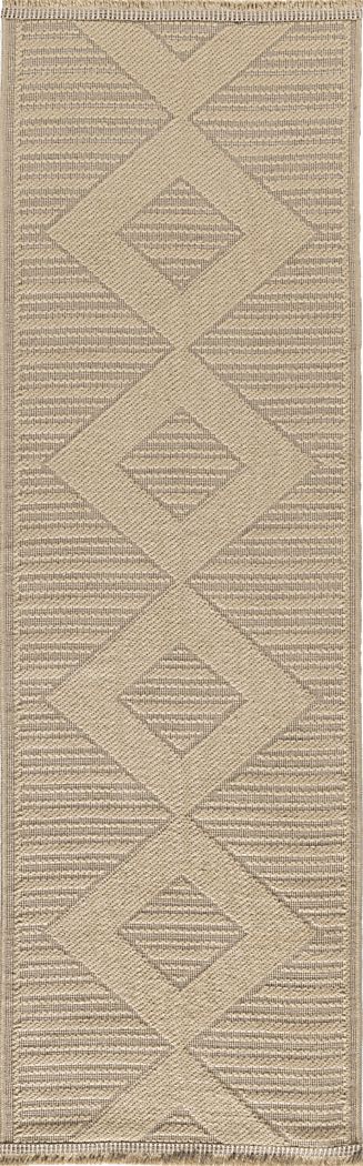 Shorewell Beige 2'3 x 7'6 Runner Rug