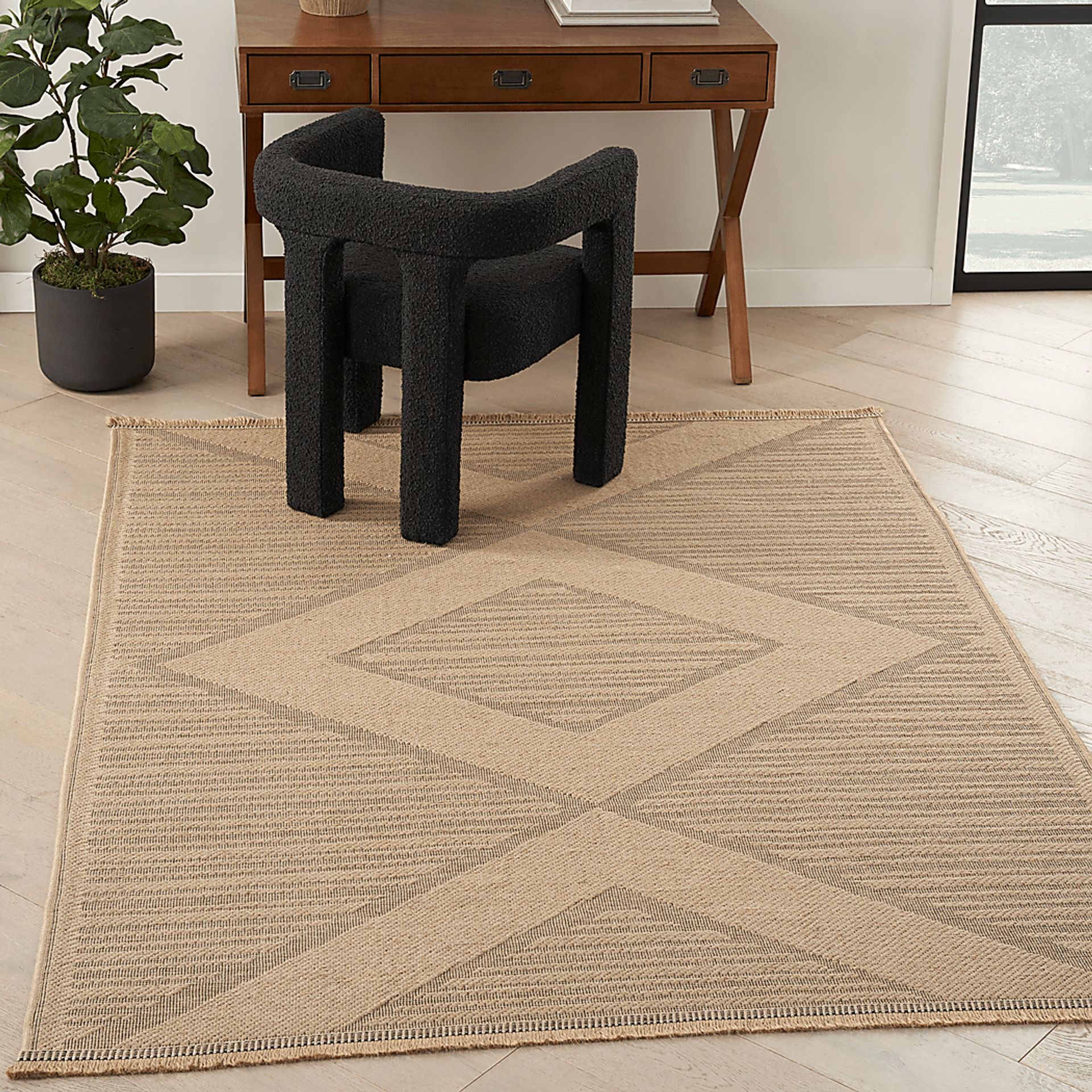 Shorewell Beige 5'3 x 7'3 Rug - Image 3