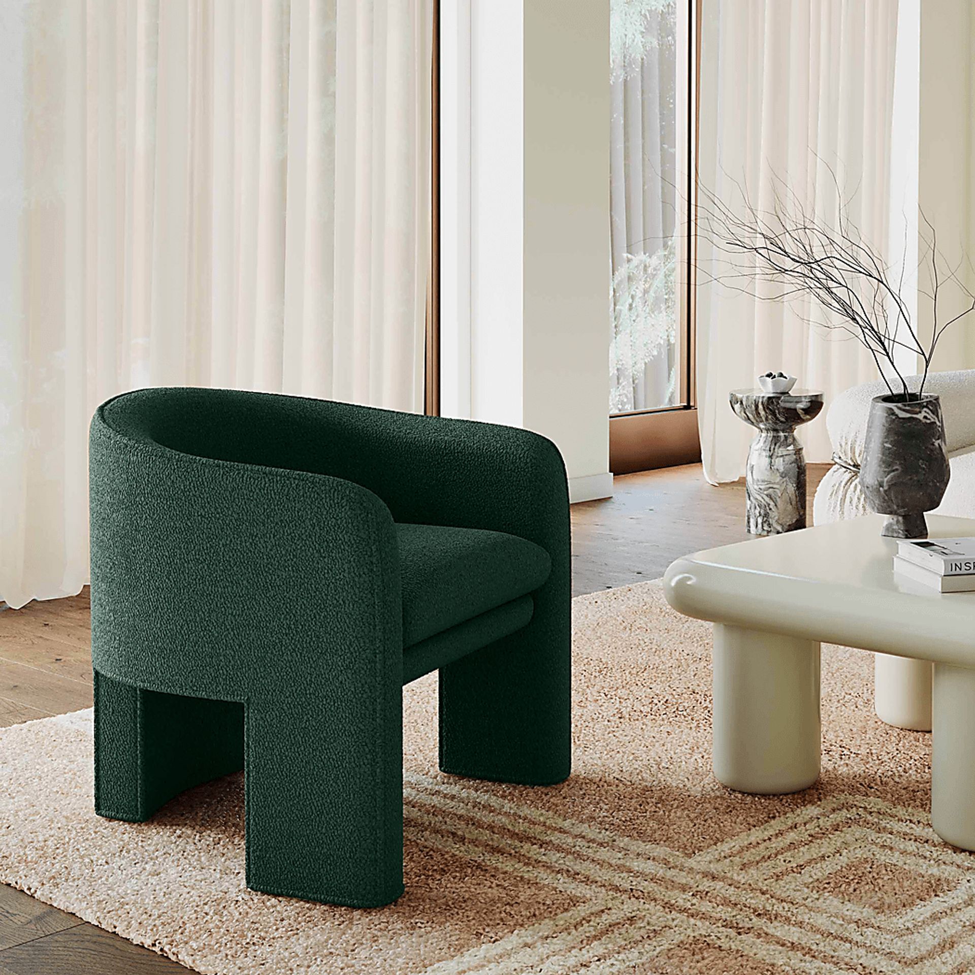 Shryrock Green Accent Chair - Image 2