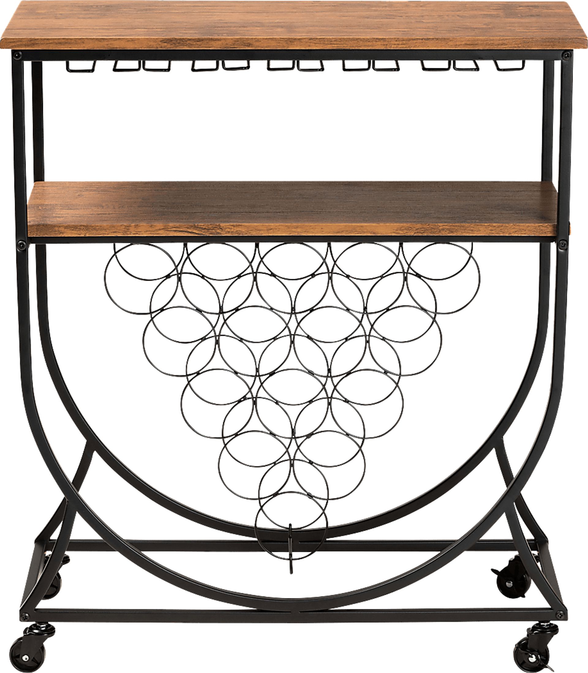 Shubel Walnut Bar Cart - Image 2