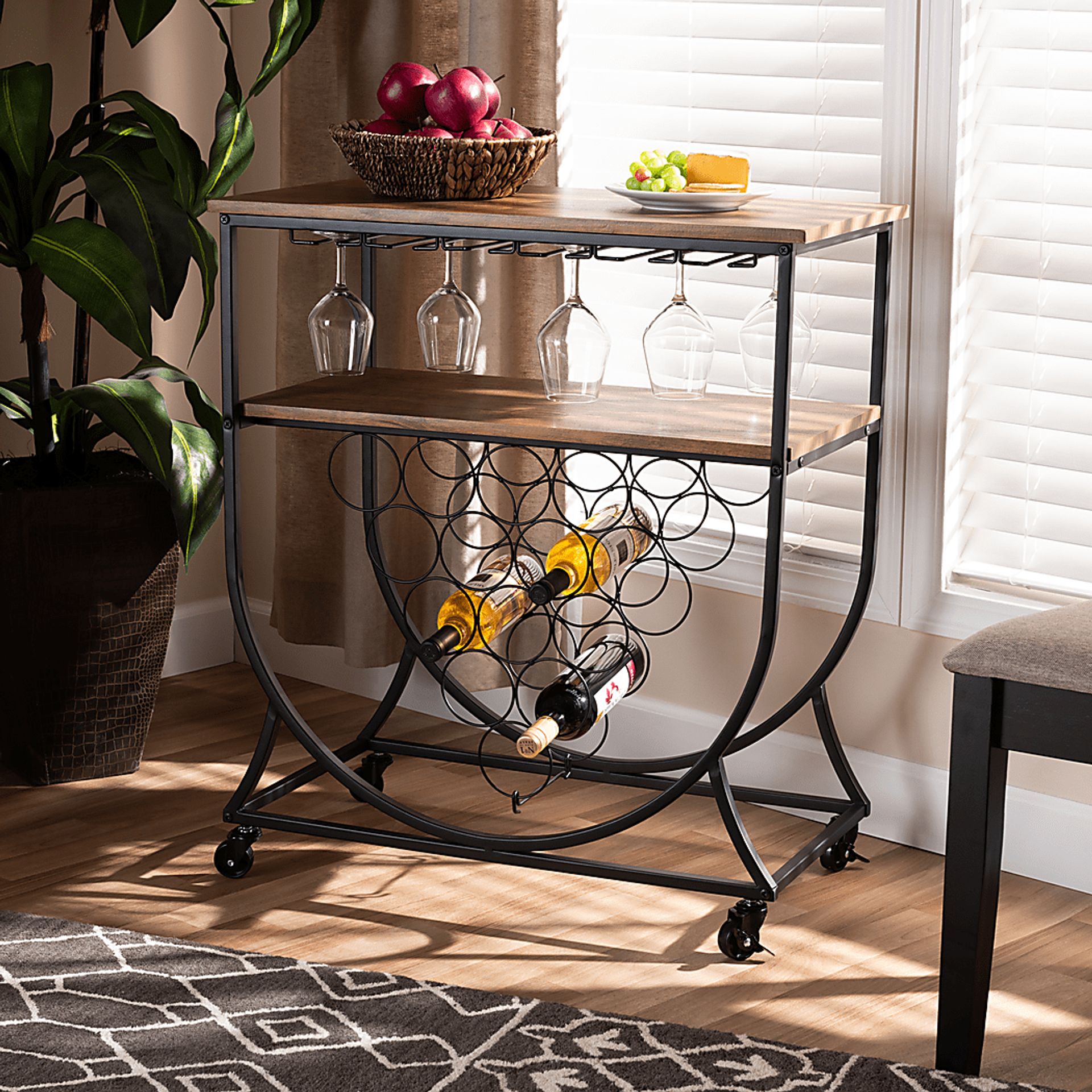 Shubel Walnut Bar Cart - Image 7