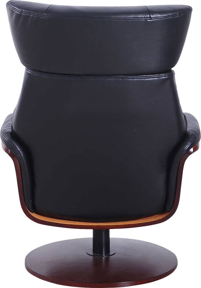 Shubrick Black Recliner and Ottoman - Thumbnail - Image 5