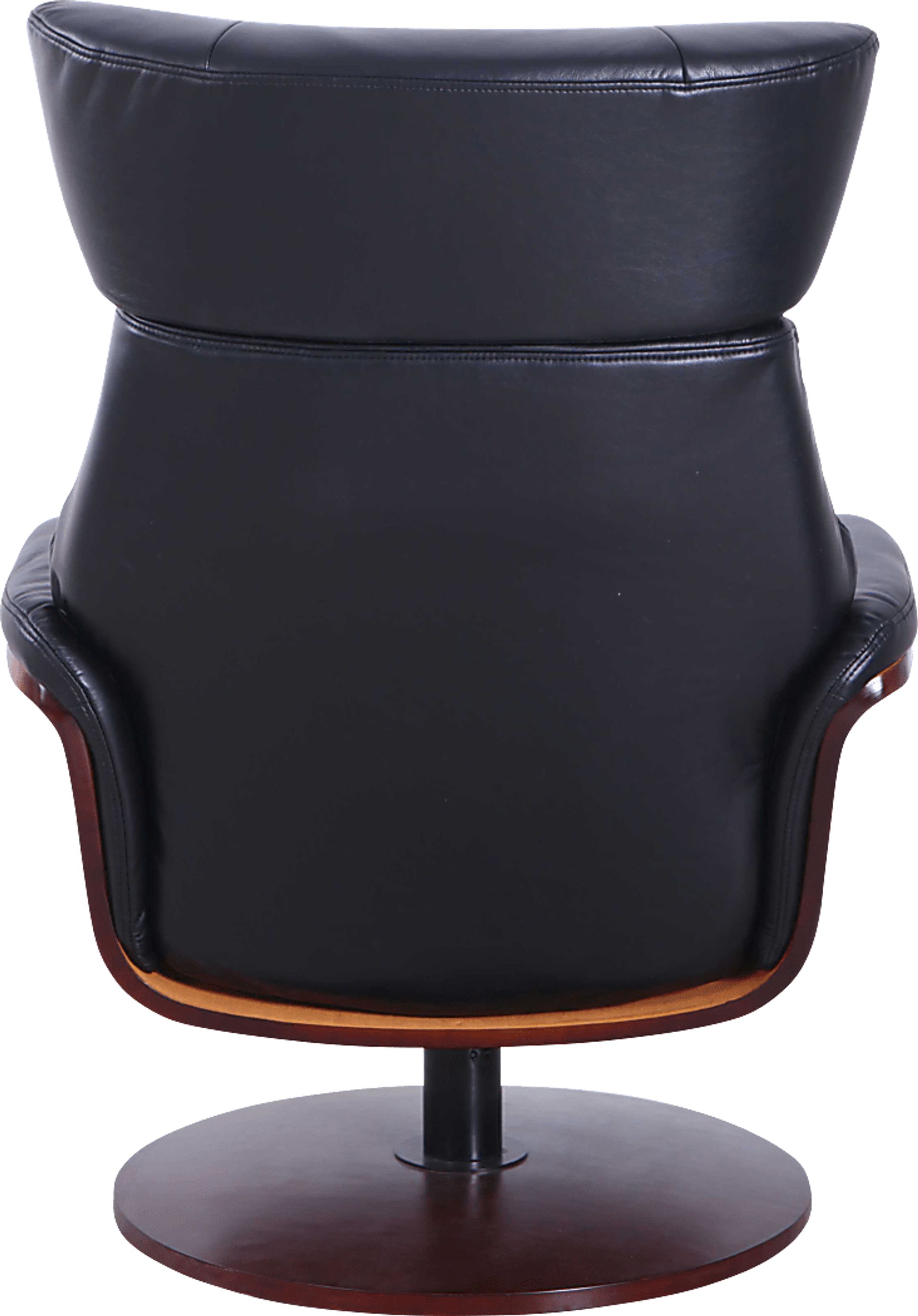 Shubrick Black Recliner and Ottoman - Image 5