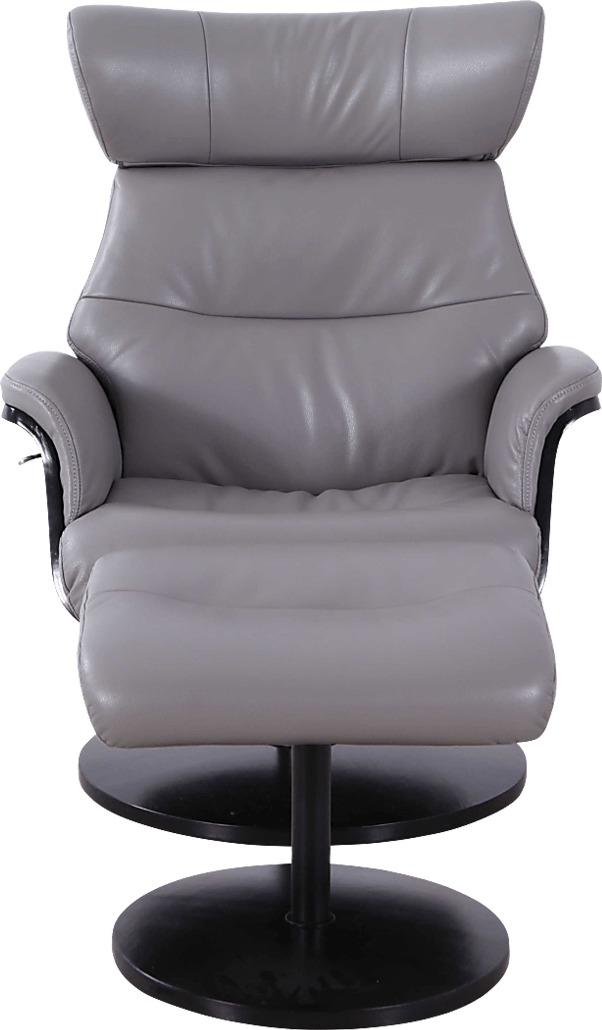 Shubrick Gray Recliner and Ottoman - Image 3