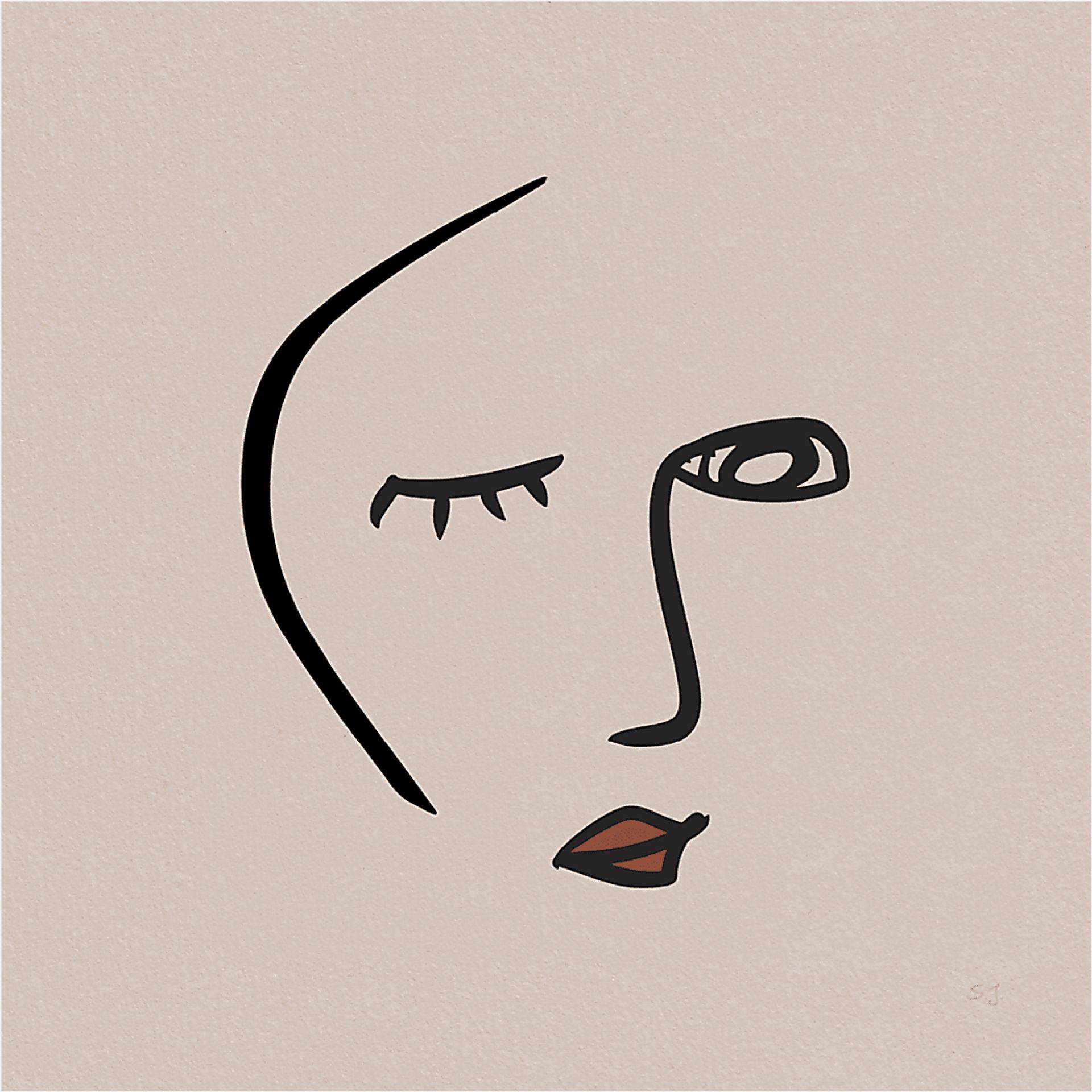 Shukara Pink Canvas Artwork - Image 1