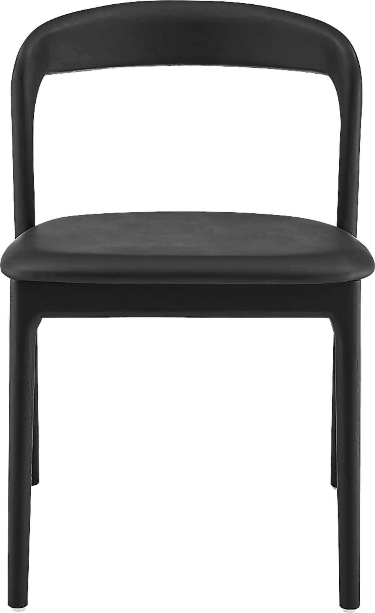 Shumway I Black Faux Leather Fabric Dining Chair Rooms to Go