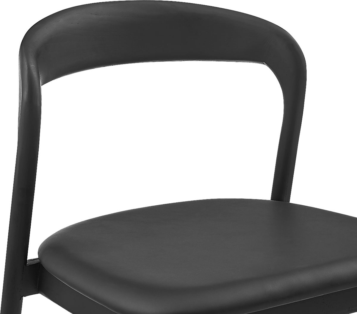 Shumway I Black Faux Leather Fabric Dining Chair Rooms to Go