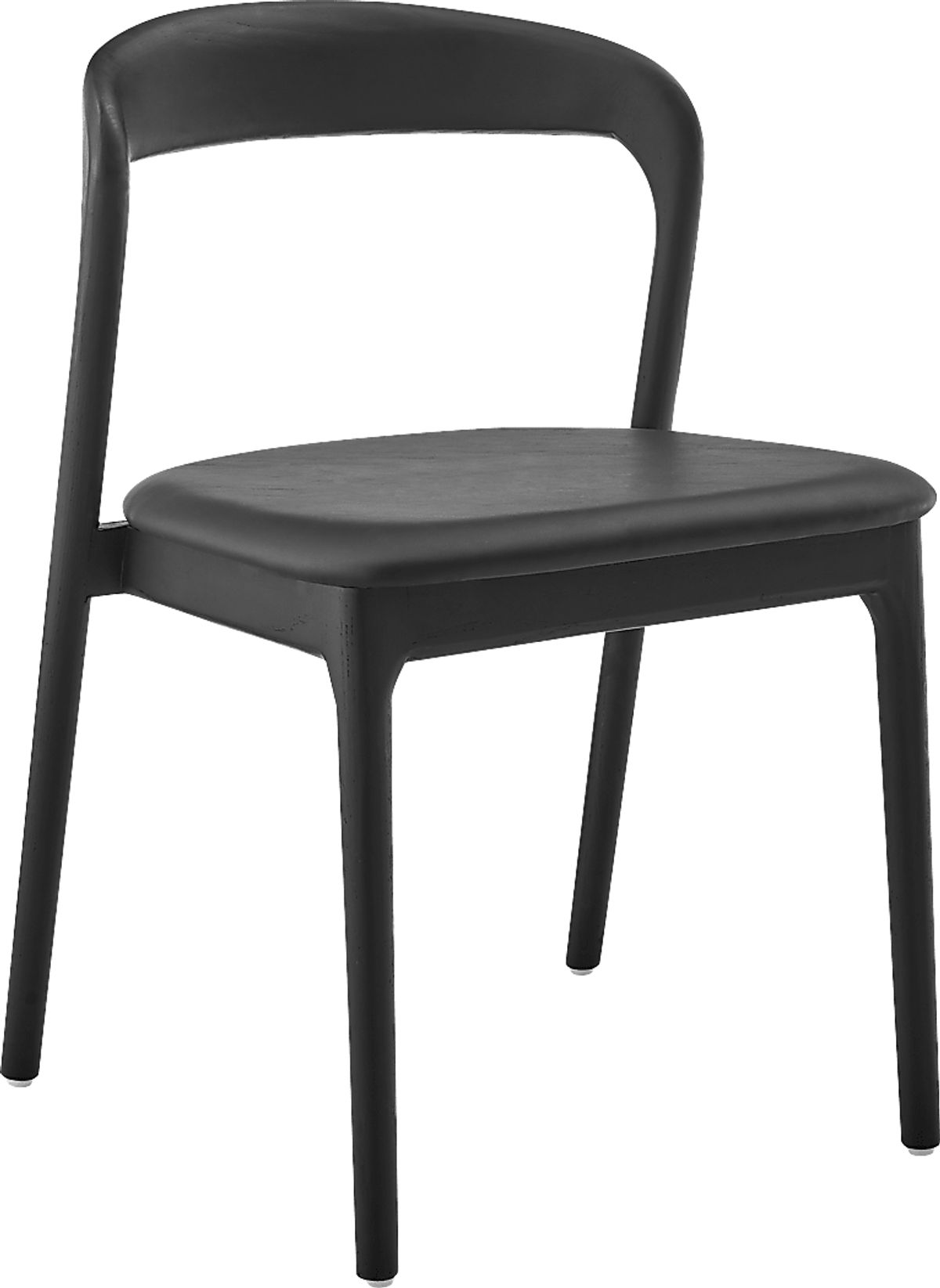 Shumway I Black Faux Leather Fabric Dining Chair Rooms to Go