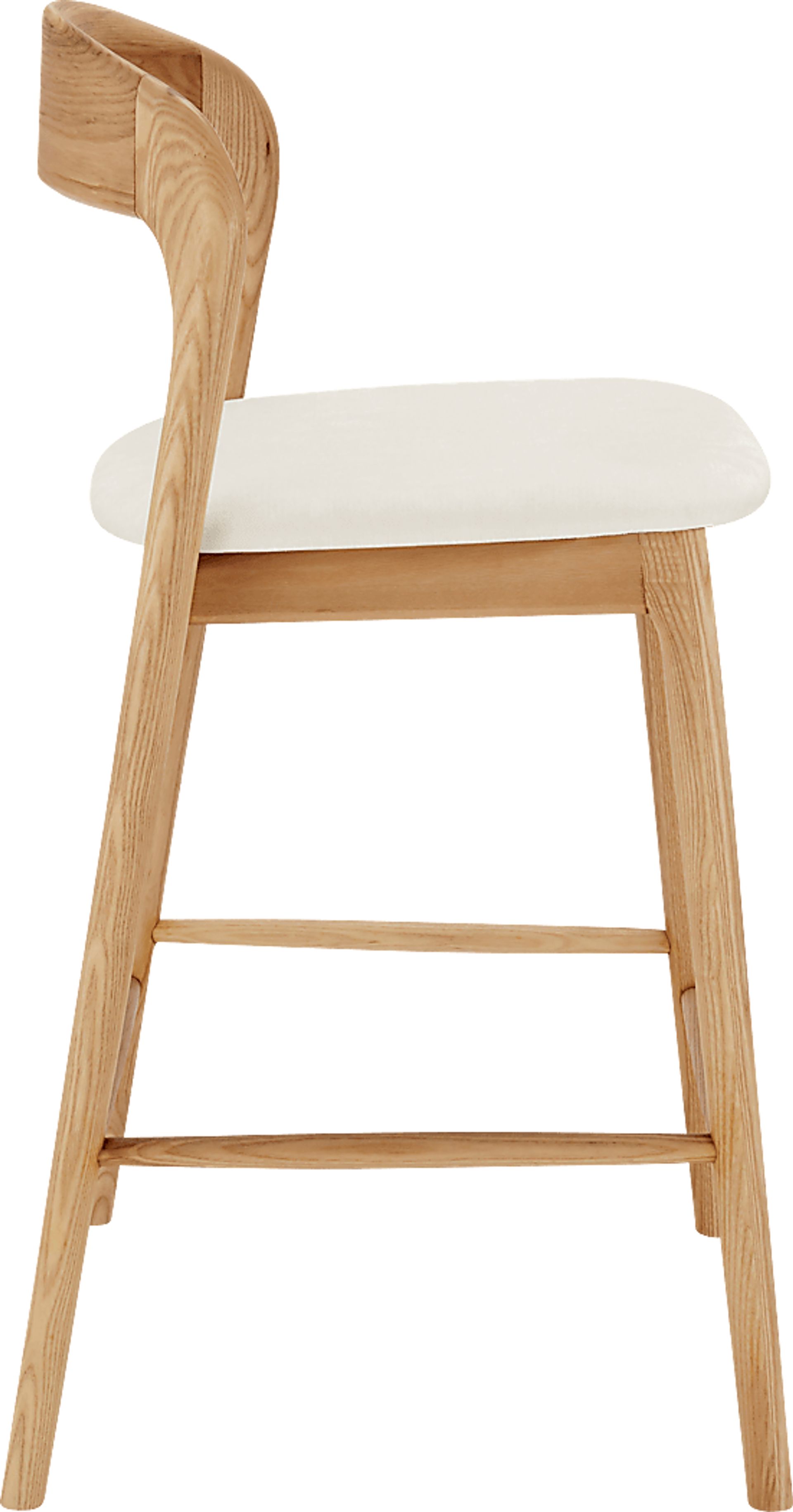 Shumway II White and Natural Counter Height Stool - Image 3