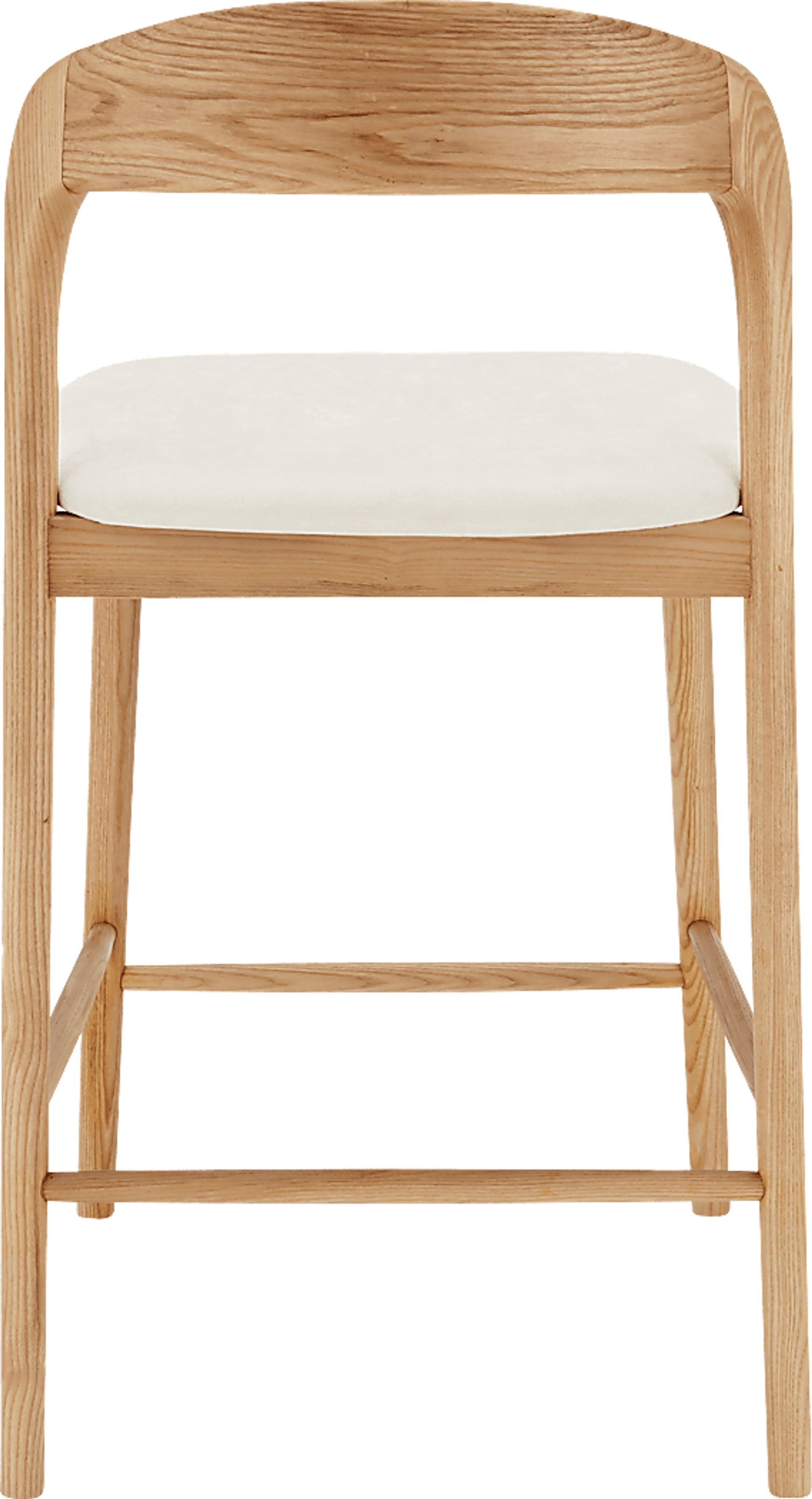 Shumway II White and Natural Counter Height Stool - Image 5