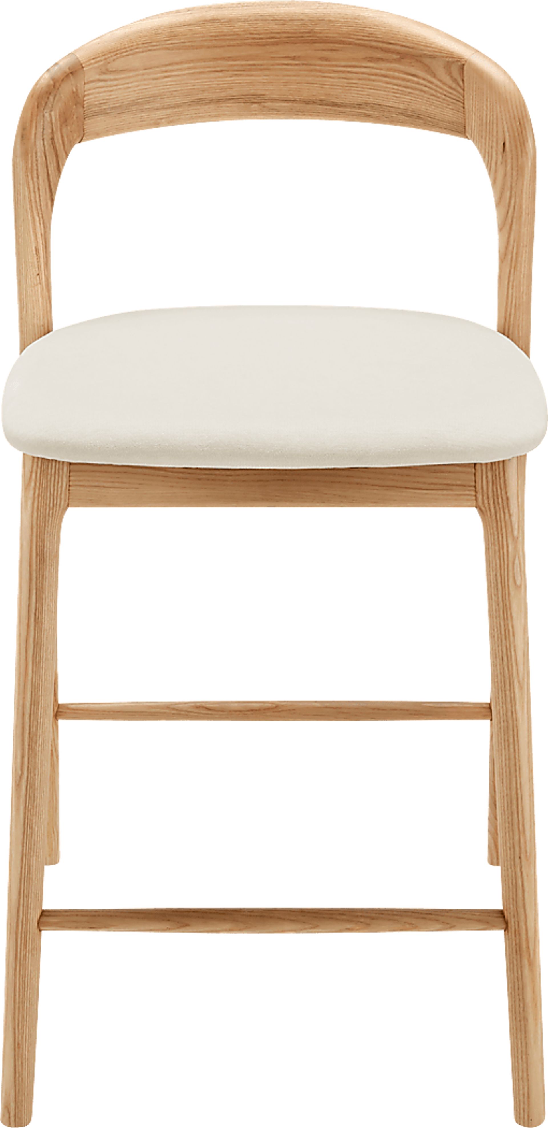 Shumway II White and Natural Counter Height Stool - Image 1