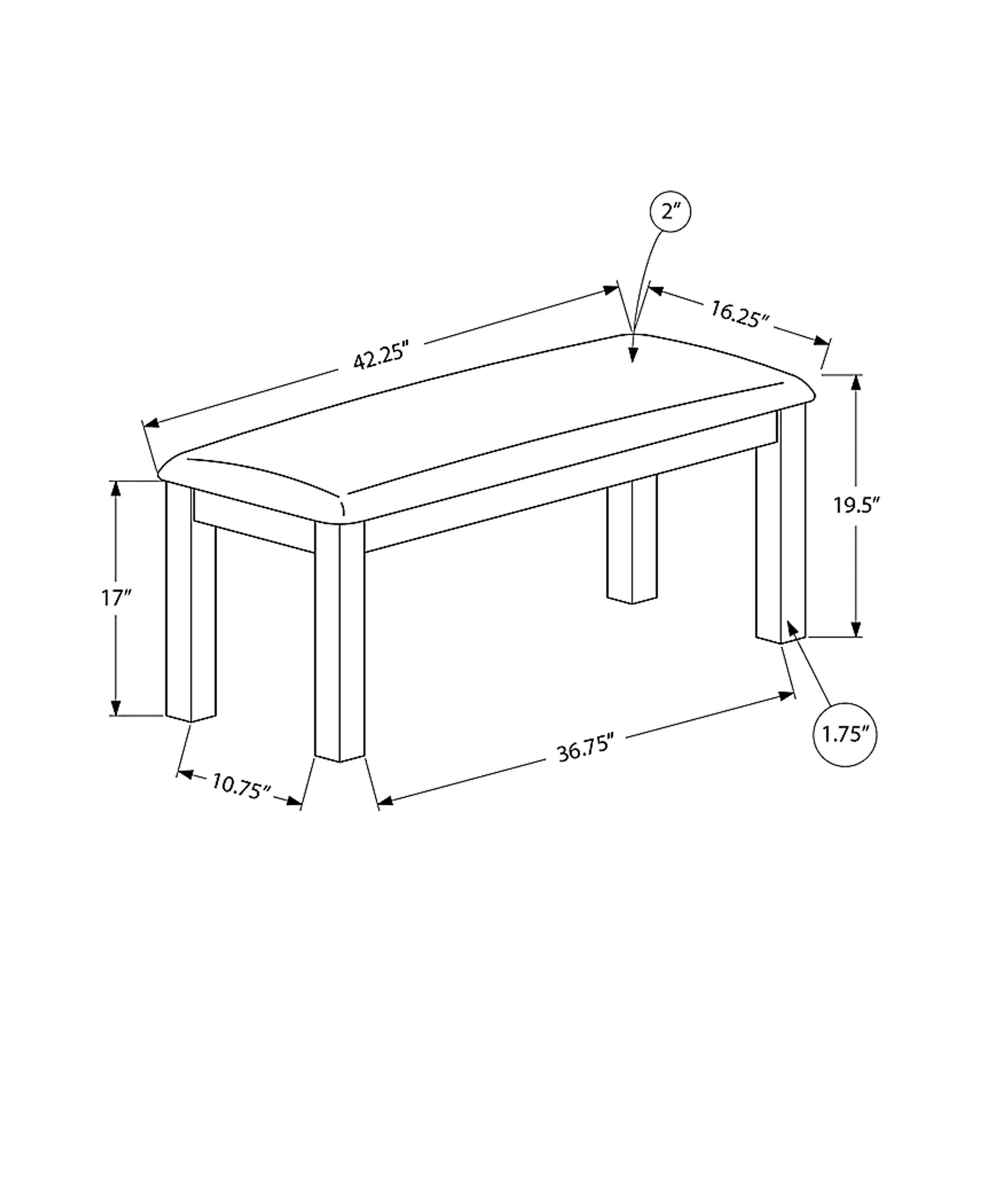 Shuptrine Beige Dining Bench - Image 4