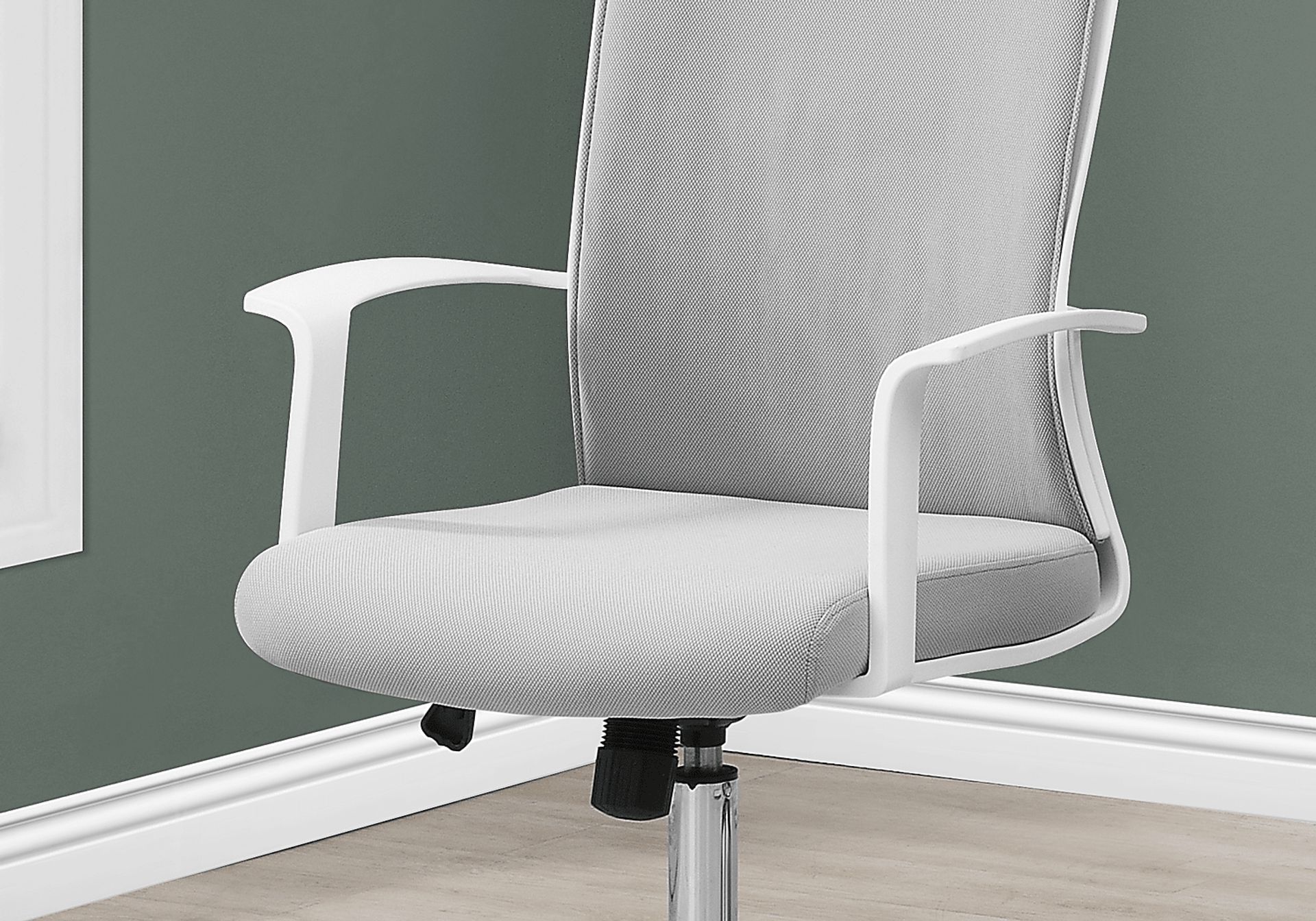 Shurburne White Office Chair - Image 2