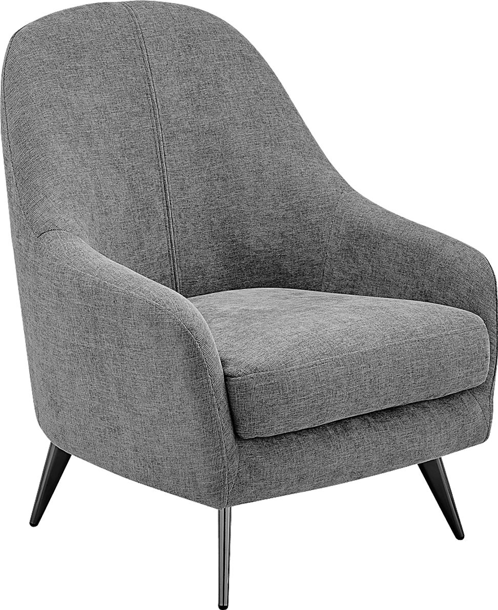 Shutesbury Dark Gray Polyester Fabric Accent Chair Rooms To Go