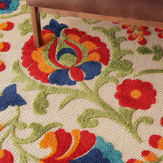Shyann Multi 8' x 11' Indoor/Outdoor Rug - Thumbnail - Image 7