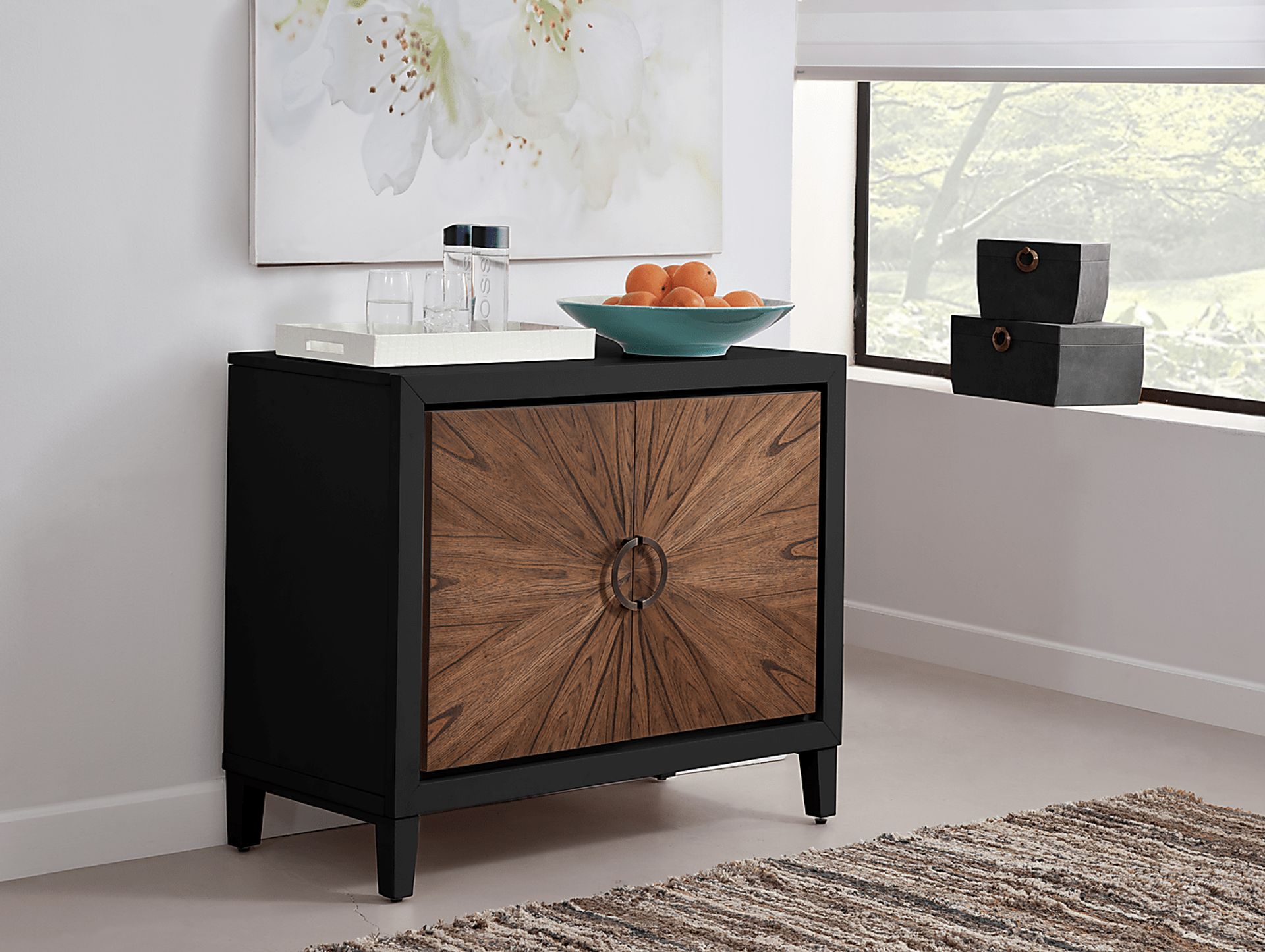 Siamak Black Accent Cabinet - Image 2