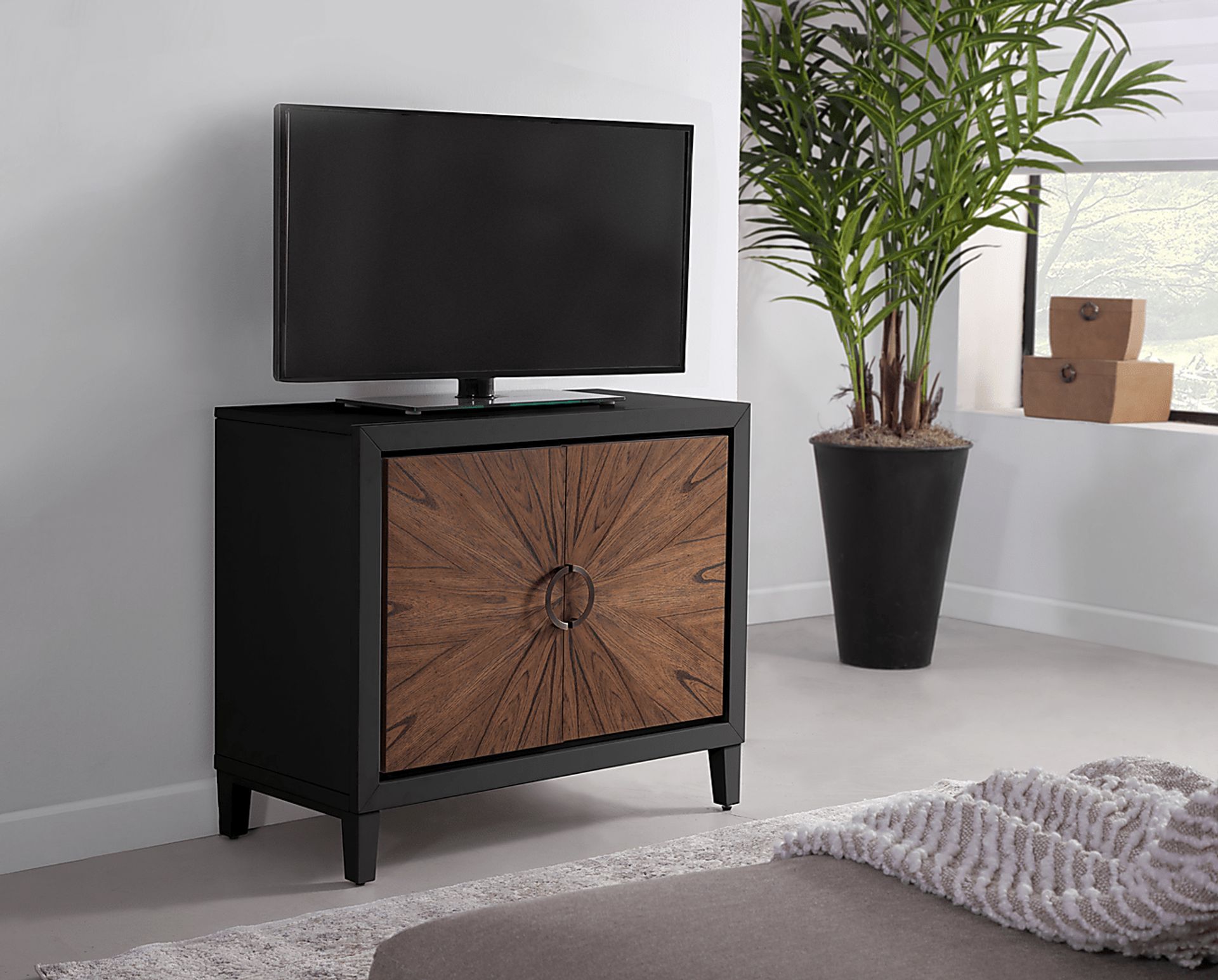 Siamak Black Accent Cabinet - Image 3