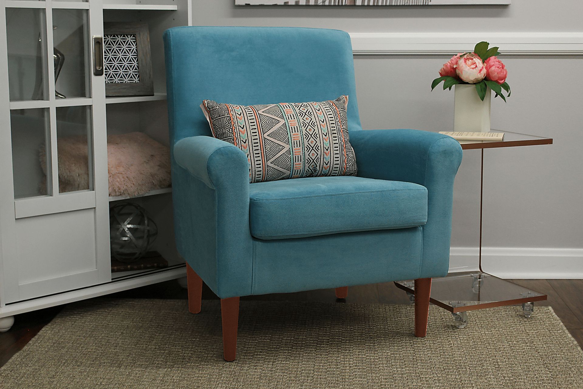 Siamasa Light Blue Accent Chair - Image 2