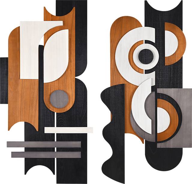Sichler Orange Wall Decor, Set of 2 - Thumbnail - Image 1