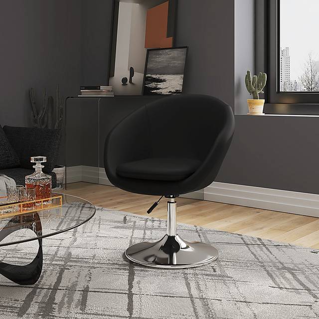 Sidener Black Accent Chair - Thumbnail - Image 2