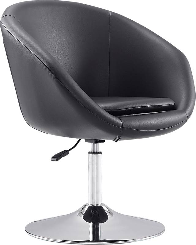 Sidener Black Accent Chair - Thumbnail - Image 1