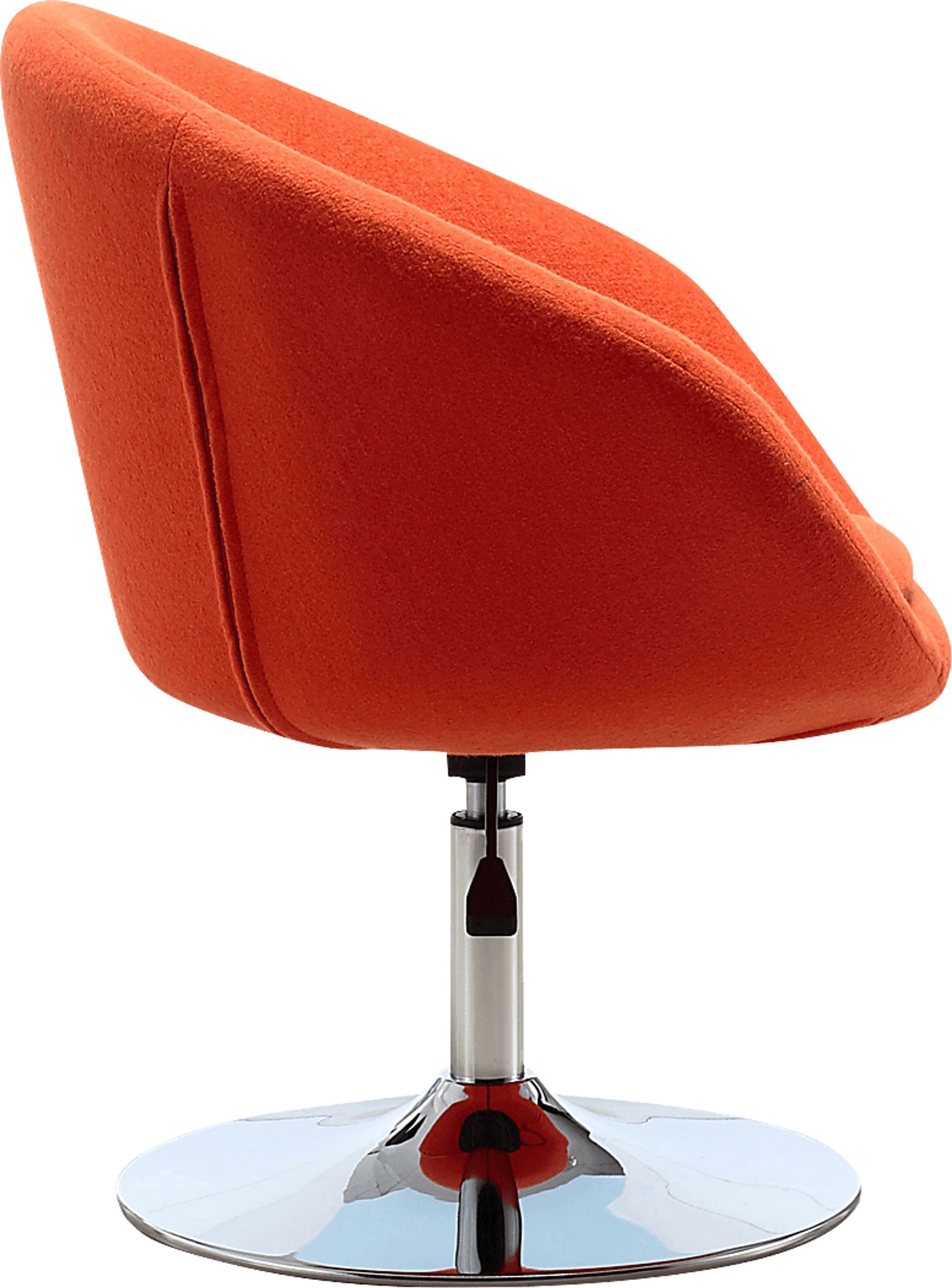 Sidener Orange Swivel Chair - Image 3