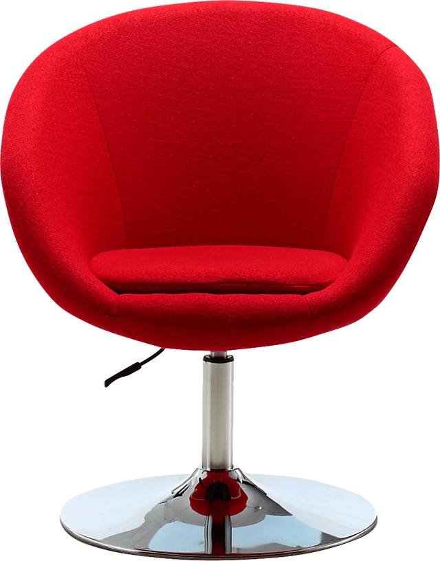 Sidener Red Accent Chair - Thumbnail - Image 3