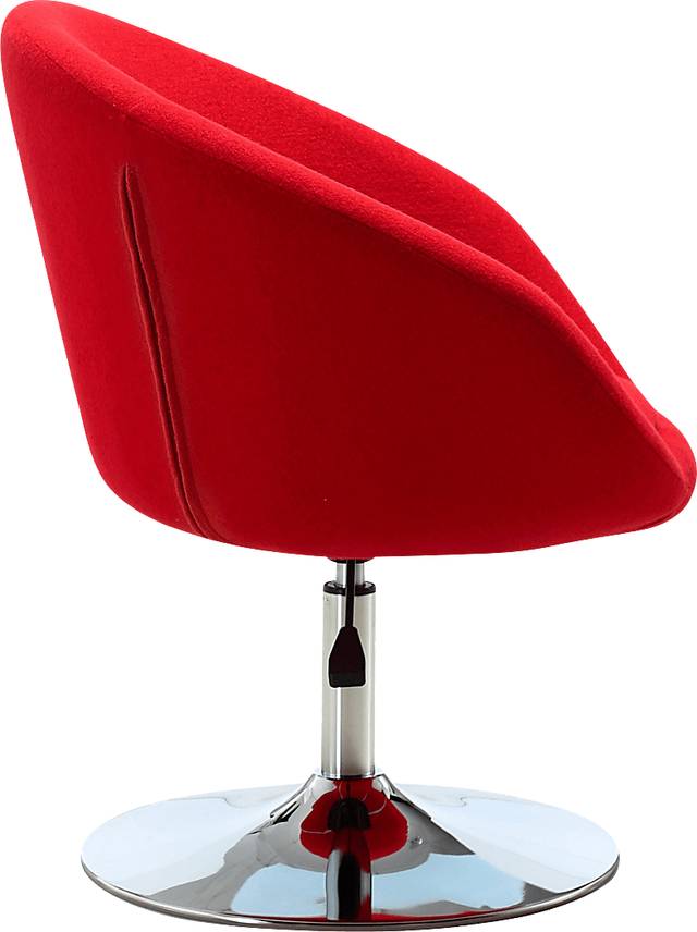 Sidener Red Accent Chair - Thumbnail - Image 4